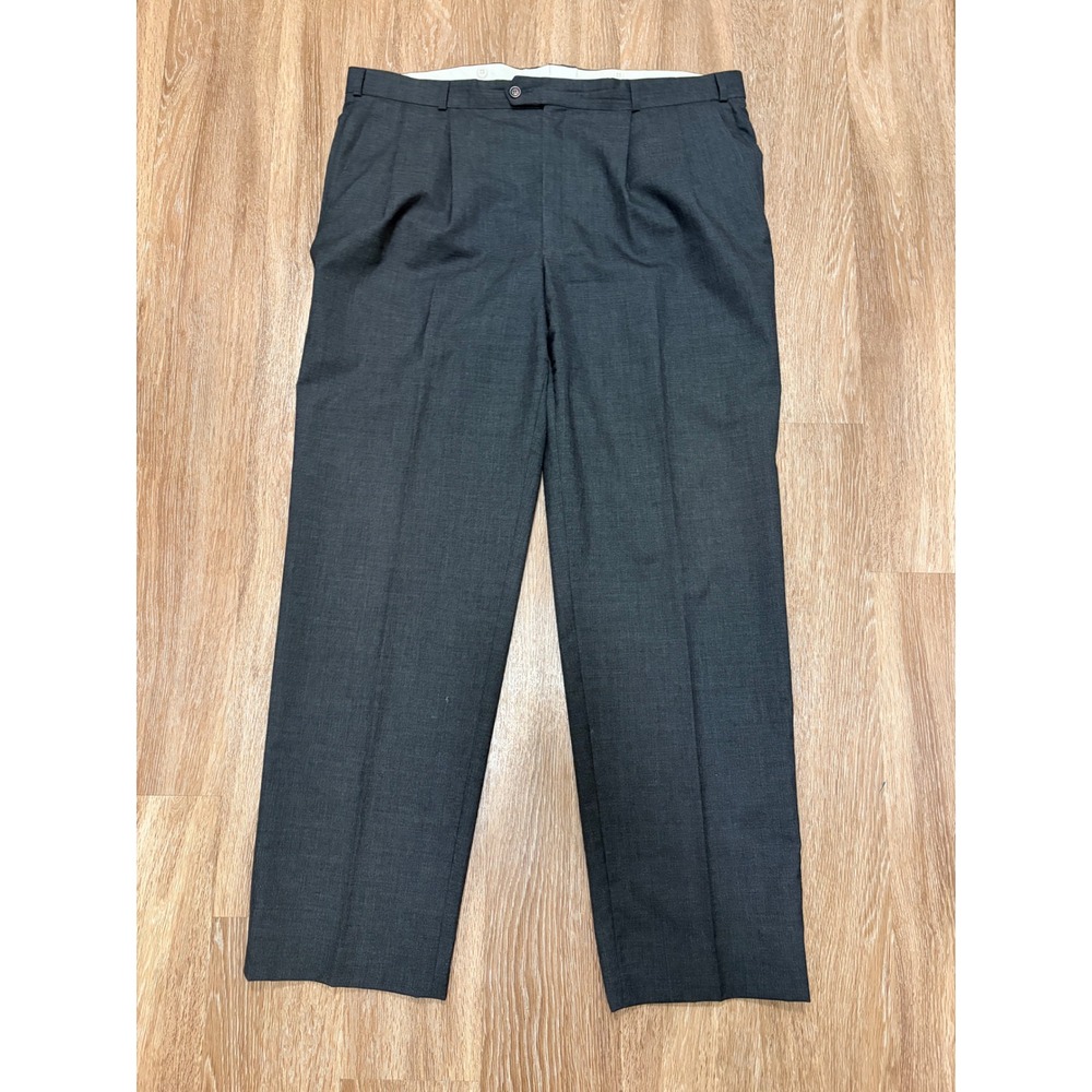 Polo University Club Ralph Lauren Mens Pleated Dress Pants Charcoal Gray 40x31